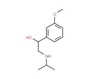 2-Isopropylamino-1-(3-methoxyphenyl)ethanol - chemical structure image