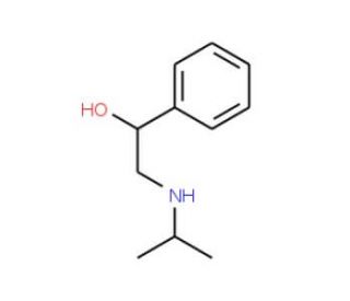 2-Isopropylamino-1-phenylethanol (CAS 4164-21-0) - chemical structure image