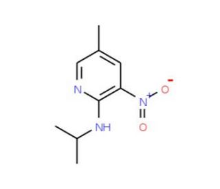 2-Isopropylamino-5-methyl-3-nitropyridine (CAS 954228-54-7) - chemical structure image