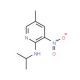 2-Isopropylamino-5-methyl-3-nitropyridine (CAS 954228-54-7) - chemical structure image