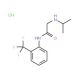 2-(isopropylamino)-N-[2-(trifluoromethyl)phenyl]acetamide hydrochloride - chemical structure image