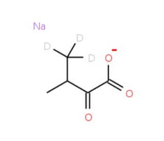 2-Keto-3-(methyl-d3)-butyric acid-1,2,3,4-13C4 sodium salt - chemical structure image