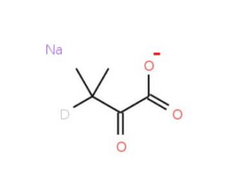 2-Keto-3-methylbutyric acid-13C5,3-d1 sodium salt (CAS 420095-74-5) - chemical structure image