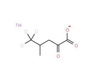 2-Keto-4-(methyl-d3)-pentanoic acid sodium salt - chemical structure image