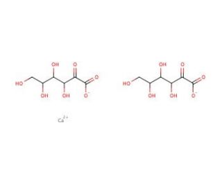 2-Keto-D-gluconic acid hemicalcium salt monohydrate (CAS 3470-37-9) - chemical structure image
