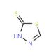 2-Mercapto-1,3,4-thiadiazole (CAS 18686-82-3) - chemical structure image