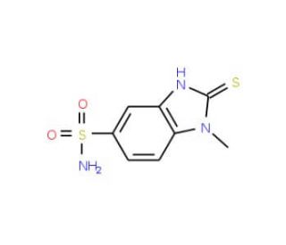 2-mercapto-1-methyl-1H-benzimidazole-5-sulfonamide - chemical structure image