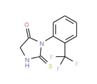 2-mercapto-3-[2-(trifluoromethyl)phenyl]-3,5-dihydro-4H-imidazol-4-one - chemical structure image