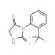2-mercapto-3-[2-(trifluoromethyl)phenyl]-3,5-dihydro-4H-imidazol-4-one - chemical structure image