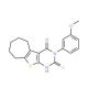 2-Mercapto-3-(3-methoxy-phenyl)-3,5,6,7,8,9-hexahydro-10-thia-1,3-diaza-benzo[a]azulen-4-one - chemical structure image