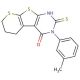 2-mercapto-3-(3-methylphenyl)-6,7-dihydro-5H-thiopyrano[3′,2′:4,5]thieno[2,3-d]pyrimidin-4(3H)-one - chemical structure image