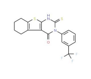 2-Mercapto-3-(3-trifluoromethyl-phenyl)-5,6,7,8-tetrahydro-3H-benzo[4,5]thieno[2,3-d]pyrimidin-4-one - chemical structure ima