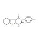 2-Mercapto-3-p-tolyl-5,6,7,8-tetrahydro-3H-benzo[4,5]thieno[2,3-d]pyrimidin-4-one (CAS 59898-69-0) - chemical structure image