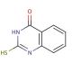 2-Mercapto-4(3H)-quinazolinone 的分子结构, CAS编号: 13906-09-7 2-Mercapto-4(3H)-quinazolinone (CAS 13906-09-7) - chemical structure image