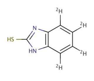 2-Mercapto-4,5,6,7-d4-benzimidazole (CAS 931581-17-8) - chemical structure image