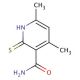 2-mercapto-4,6-dimethylnicotinamide - chemical structure image