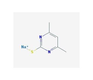 2-Mercapto-4,6-dimethylpyrimidine sodium salt (CAS 41840-27-1) - chemical structure image