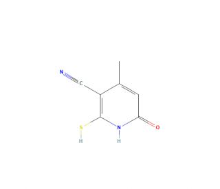 2-mercapto-4-methyl-6-oxo-1,6-dihydropyridine-3-carbonitrile - chemical structure image