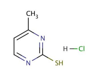 2-Mercapto-4-methylpyrimidine hydrochloride (CAS 6959-66-6) - chemical structure image