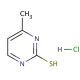 2-Mercapto-4-methylpyrimidine hydrochloride (CAS 6959-66-6) - chemical structure image
