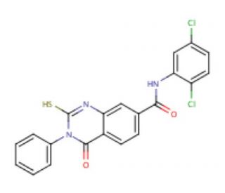 2-Mercapto-4-oxo-3-phenyl-3,4-dihydro-quinazoline-7-carboxylic acid (2,5-dichloro-phenyl)-amide - chemical structure image