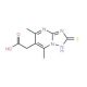 (2-mercapto-5,7-dimethyl[1,2,4]triazolo[1,5-a]pyrimidin-6-yl)acetic acid - chemical structure image
