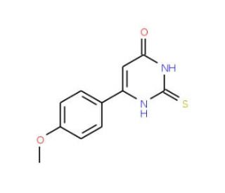 2-Mercapto-6-(4-methoxyphenyl)pyrimidin-4(3H)-one - chemical structure image