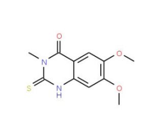 2-Mercapto-6,7-dimethoxy-3-methylquinazolin-4(3H)-one - chemical structure image