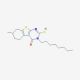 2-Mercapto-7-methyl-3-octyl-5,6,7,8-tetrahydro-3H-benzo[4,5]thieno[2,3-d]pyrimidin-4-one - chemical structure image
