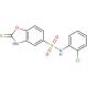 2-Mercapto-benzooxazole-5-sulfonic acid (2-chloro-phenyl)-amide - chemical structure image