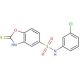 2-Mercapto-benzooxazole-5-sulfonic acid (3-chloro-phenyl)-amide - chemical structure image