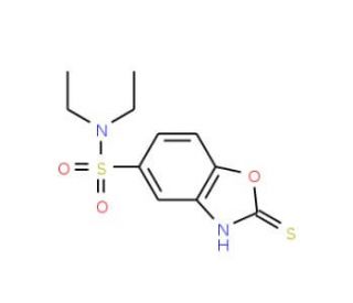 2-Mercapto-benzooxazole-5-sulfonic acid diethylamide - chemical structure image