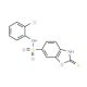 2-Mercapto-benzooxazole-6-sulfonic acid (2-chloro-phenyl)-amide - chemical structure image