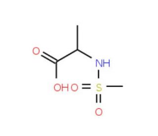 2-methanesulfonamidopropanoic acid (CAS 879123-60-1) - chemical structure image