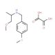 (2-Methoxy-1-methyl-ethyl)-(4-methylsulfanyl-benzyl)-amine oxalate - chemical structure image