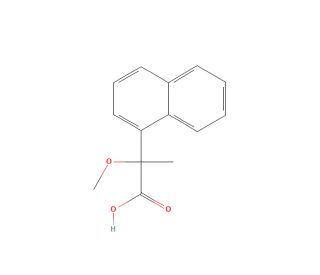 2-Methoxy-2-(1-naphthyl)propionic Acid - chemical structure image