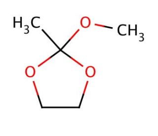 2-Methoxy-2-methyl-1,3-dioxolane (CAS 19798-71-1) - chemical structure image