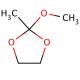 2-Methoxy-2-methyl-1,3-dioxolane (CAS 19798-71-1) - chemical structure image