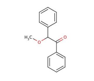 2-Methoxy-2-phenylacetophenone (CAS 3524-62-7) - chemical structure image