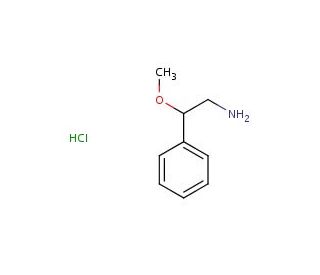 2-methoxy-2-phenylethanamine hydrochloride (CAS 62064-68-0) - chemical structure image