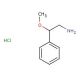 2-methoxy-2-phenylethanamine hydrochloride (CAS 62064-68-0) - chemical structure image