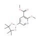 2-Methoxy-3-(carbomethoxy)pyridine-5-boronic acid, pinacol ester (CAS 1083168-93-7) - chemical structure image