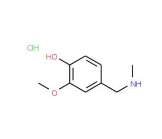 2-methoxy-4-[(methylamino)methyl]phenol hydrochloride - chemical structure image