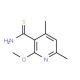 2-methoxy-4,6-dimethylpyridine-3-carbothioamide - chemical structure image
