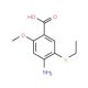 2-Methoxy-4-amino-5-ethylthiobenzoic Acid (CAS 71675-86-0) - chemical structure image