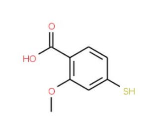 2-Methoxy-4-mercaptobenzoic Acid (CAS 95420-72-7) - chemical structure image