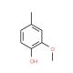 2-Methoxy-4-methylphenol (CAS 93-51-6) - chemical structure image