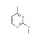 2-Methoxy-4-methylpyrimidine (CAS 14001-60-6) - chemical structure image