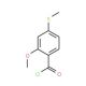 2-Methoxy-4-methylsulfanylbenzoyl chloride - chemical structure image