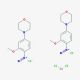2-Methoxy-4-morpholinobenzenediazonium chloride zinc chloride double salt (CAS 67801-08-5) - chemical structure image